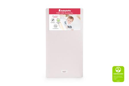 Pure Core Non-Toxic Crib Mattress with Dry Waterproof Cover White