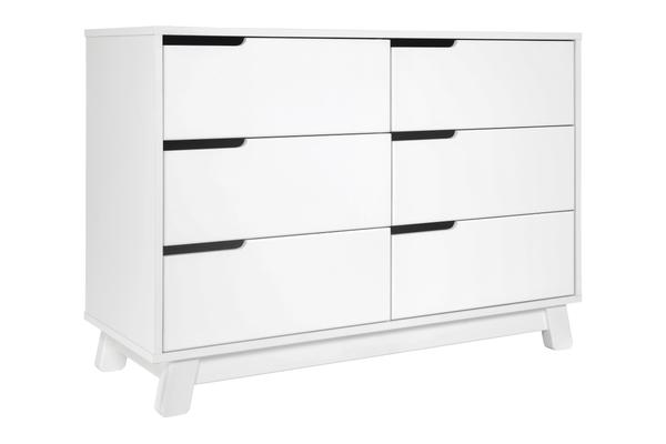 Hudson 6-Drawer Double Dresser  Assembled In White Finish White