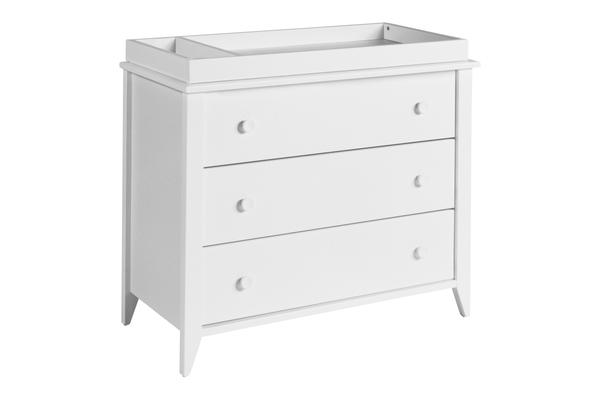 babyletto Sprout 3-Drawer Changer Dresser in White Finish