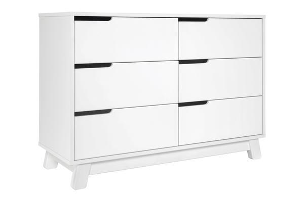Hudson 6-Drawer Double Dresser  Assembled In White Finish