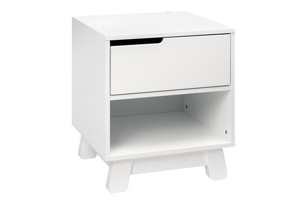 babyletto hudson nightstand washed natural white White