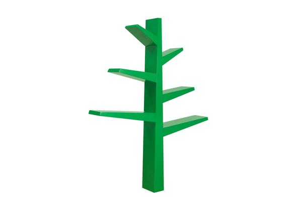 M4626GR,Spruce Tree Bookcase In Green Finish