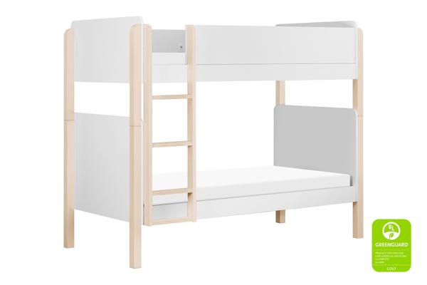 babyletto tiptoe bunkbed White / Washed Natural