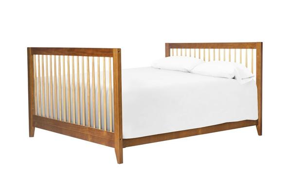 M5789CT,Hidden Hardware Twin/Full Size Bed Conversion Kit in Chestnut Finish