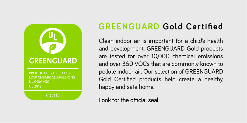 Greenguard Gold Certified Nursery Furniture